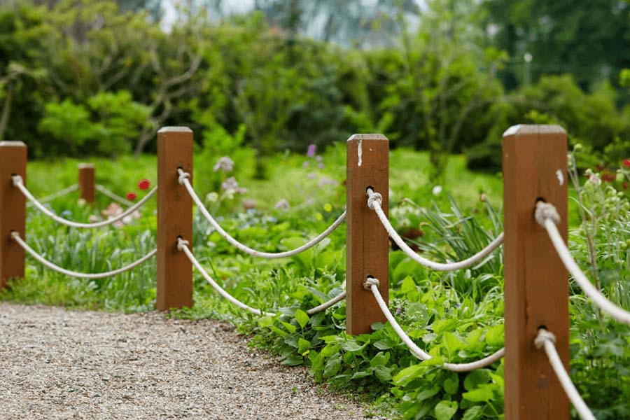 How to build a Garden Rope Fence using Power Ropes